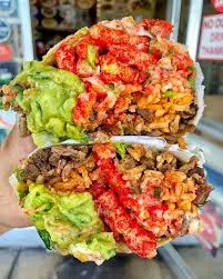 Carne Asada Hot Cheeto Burrito