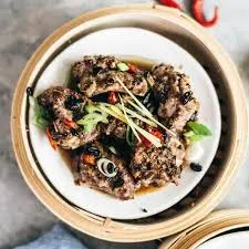 Steamed black pepper ribs🌶️