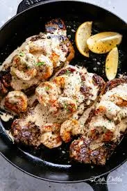 Surf and Garlic Shrimp