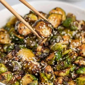 Crispy Brussel Sprouts & Bok Choy