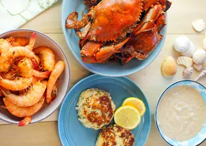 Our very popular Seafood Sampler