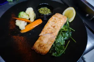 Grilled Salmon Steak