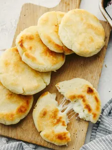 FRIED AREPITAS WITH CHEESE