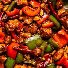 Kung Pao mock chicken
