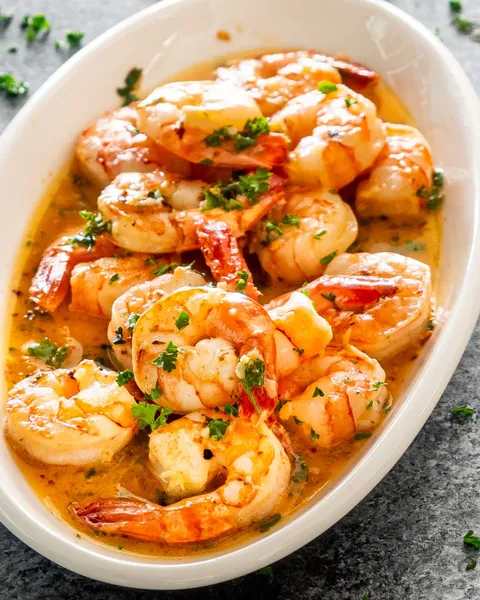 Shrimps with Garlic Butter Sauce