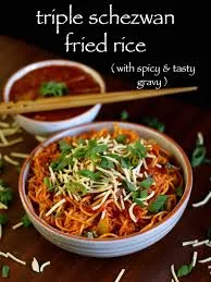 Fried Rice Triple Schezwan